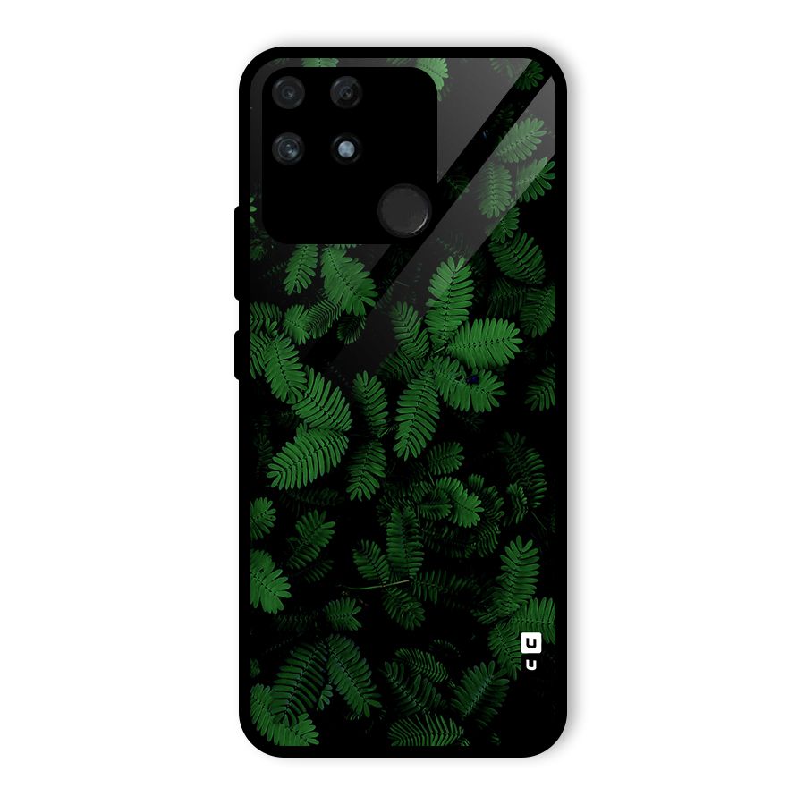 Beautiful Touch Me Not Glass Back Case for Realme Narzo 50A