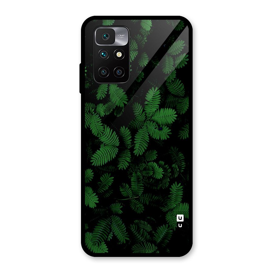 Beautiful Touch Me Not Glass Back Case for Redmi 10 Prime