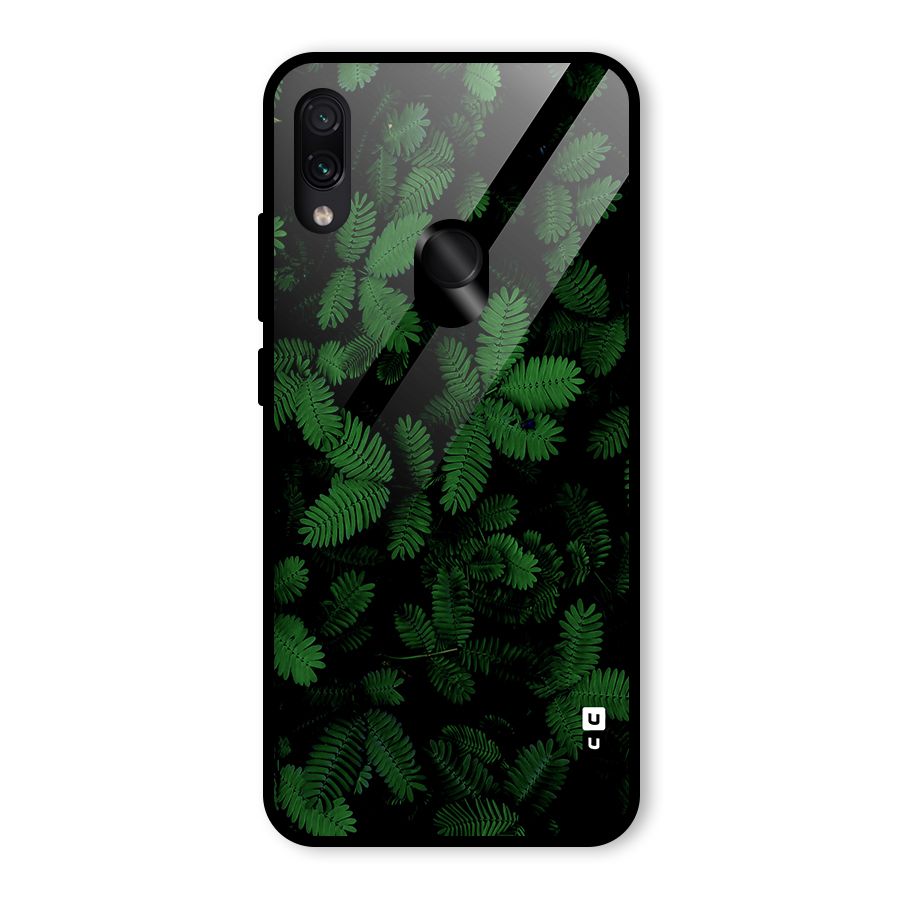 Beautiful Touch Me Not Glass Back Case for Redmi Note 7
