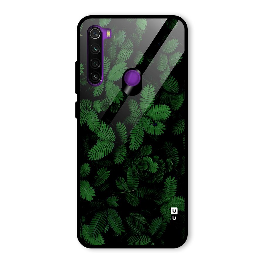 Beautiful Touch Me Not Glass Back Case for Redmi Note 8