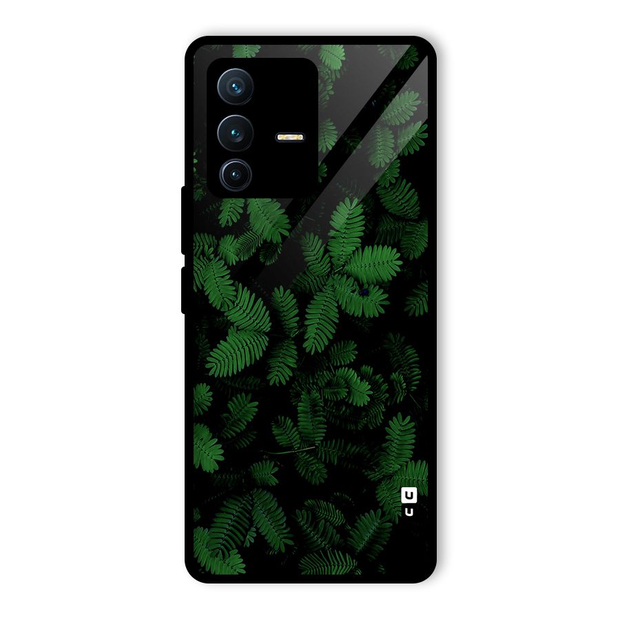 Beautiful Touch Me Not Glass Back Case for Vivo V23 Pro