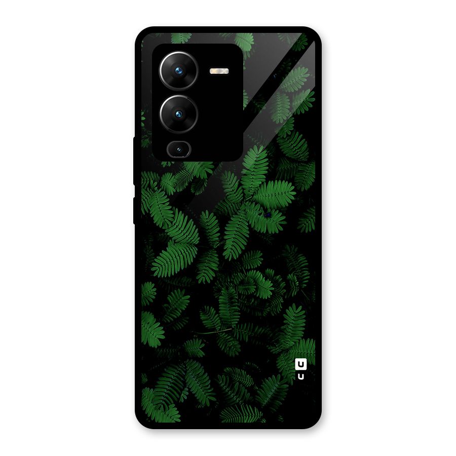 Beautiful Touch Me Not Glass Back Case for Vivo V25 Pro