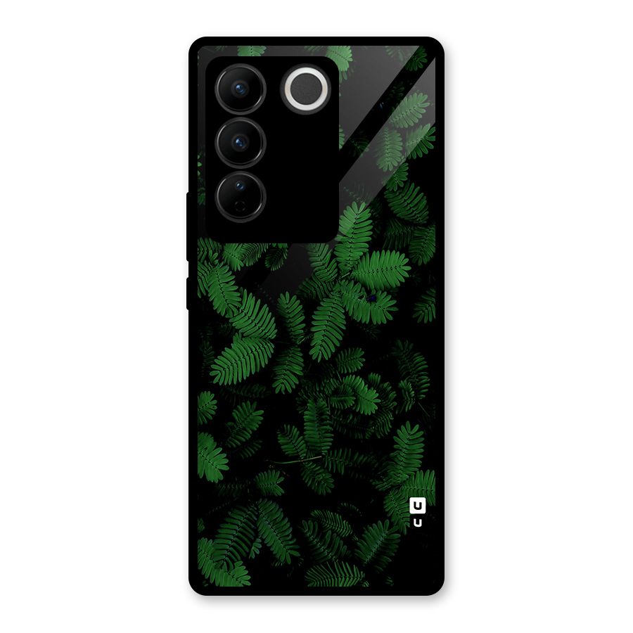 Beautiful Touch Me Not Glass Back Case for Vivo V27 Pro
