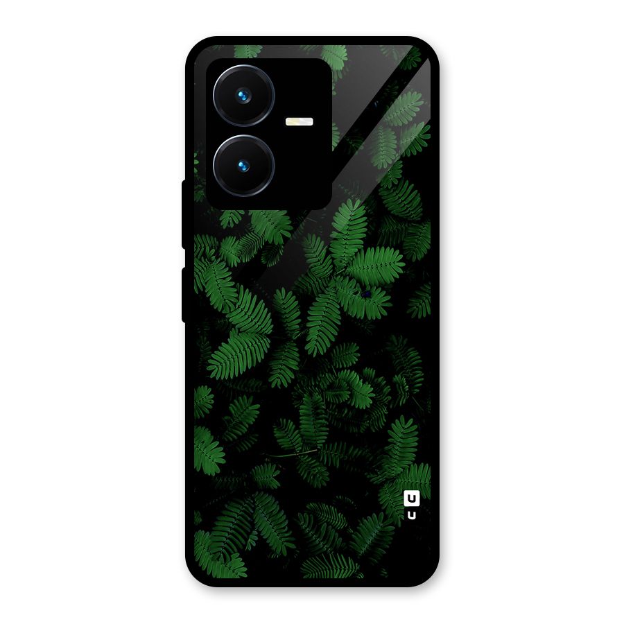 Beautiful Touch Me Not Glass Back Case for Vivo Y22