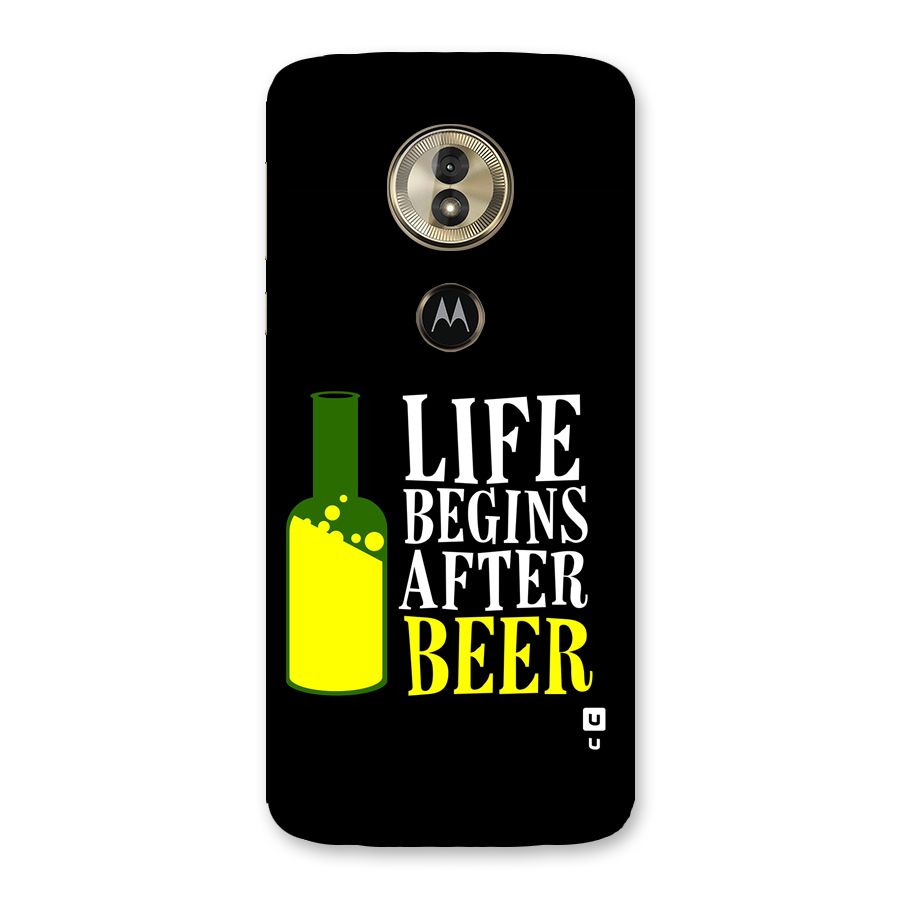 Beer Life Back Case for Moto G6 Play