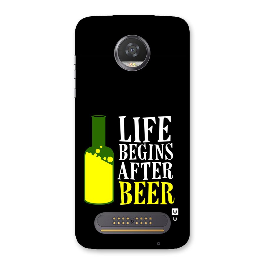 Beer Life Back Case for Moto Z2 Play