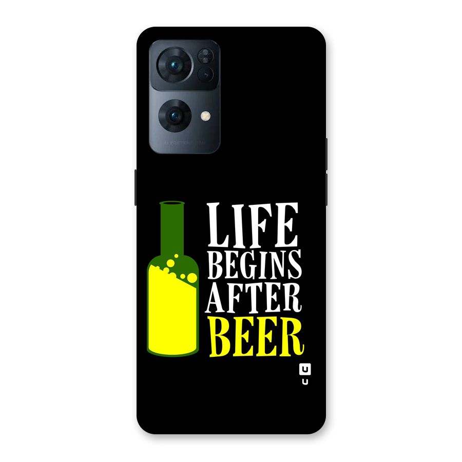 Beer Life Back Case for Oppo Reno7 Pro 5G