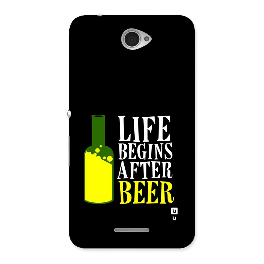 Beer Life Back Case for Xperia E4