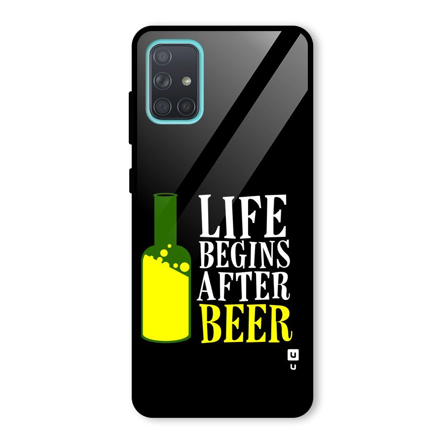Beer Life Glass Back Case for Galaxy A71