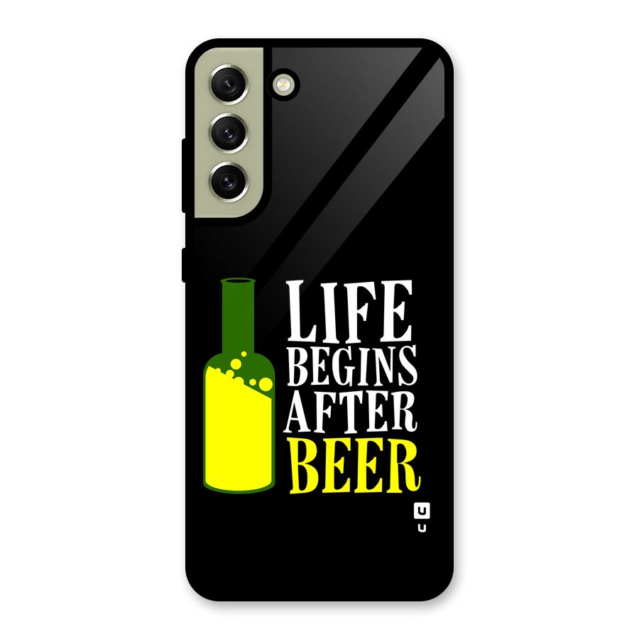 Beer Life Glass Back Case for Galaxy S21 FE 5G