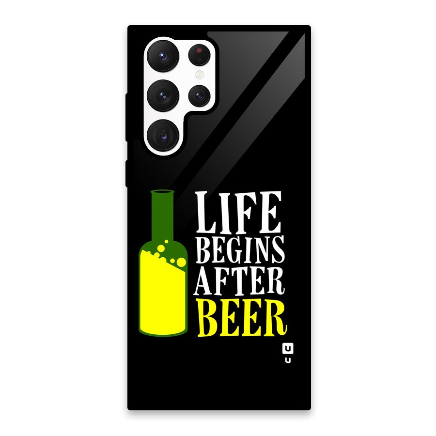 Beer Life Glass Back Case for Galaxy S22 Ultra 5G