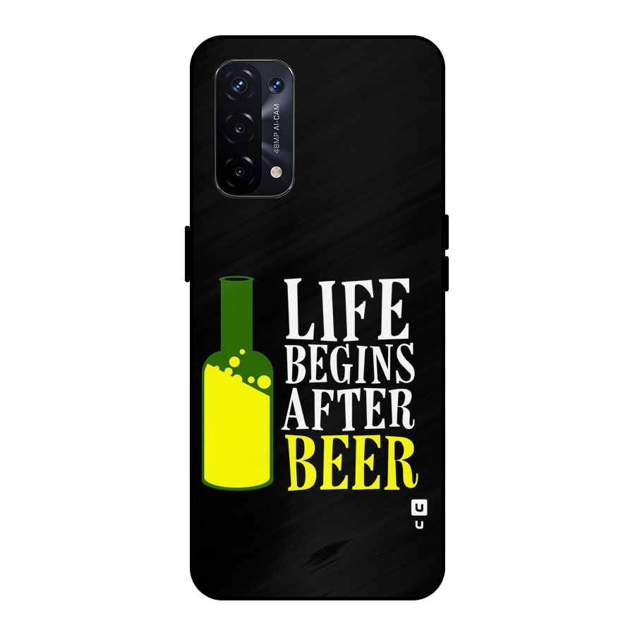 Beer Life Metal Back Case for Oppo A74 5G