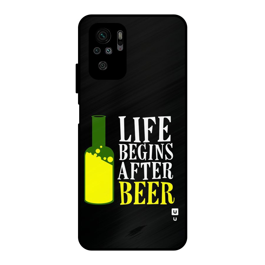 Beer Life Metal Back Case for Redmi Note 10S