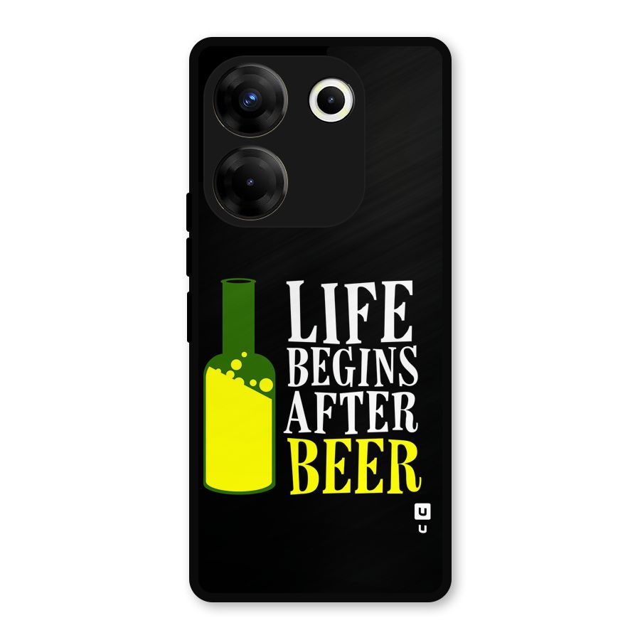 Beer Life Metal Back Case for Tecno Camon 20 Pro