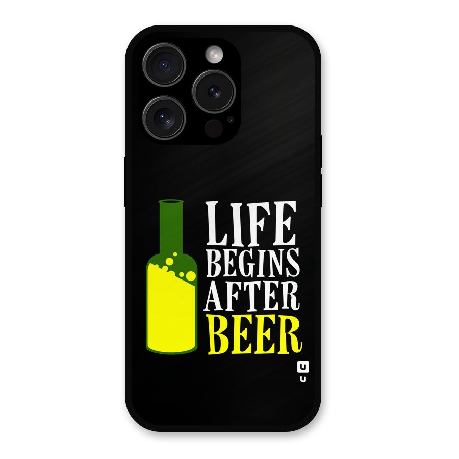 Beer Life Metal Back Case for iPhone 15 Pro