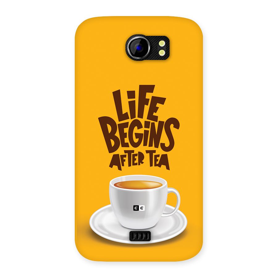 Begins After Tea Back Case for Canvas 2 A110