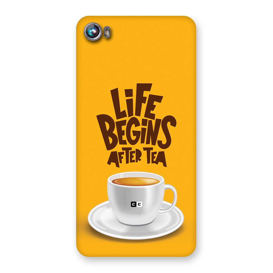 Begins After Tea Back Case for Canvas Fire 4 (A107)