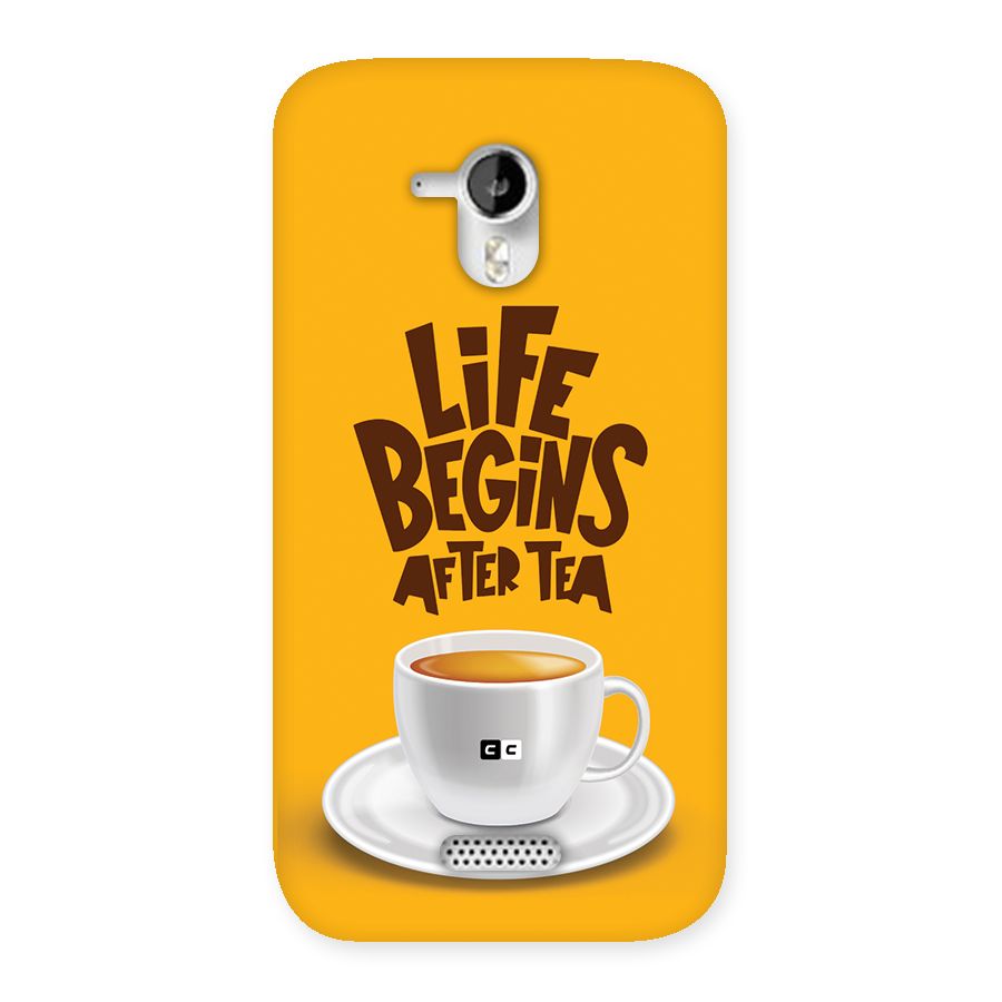 Begins After Tea Back Case for Canvas HD A116