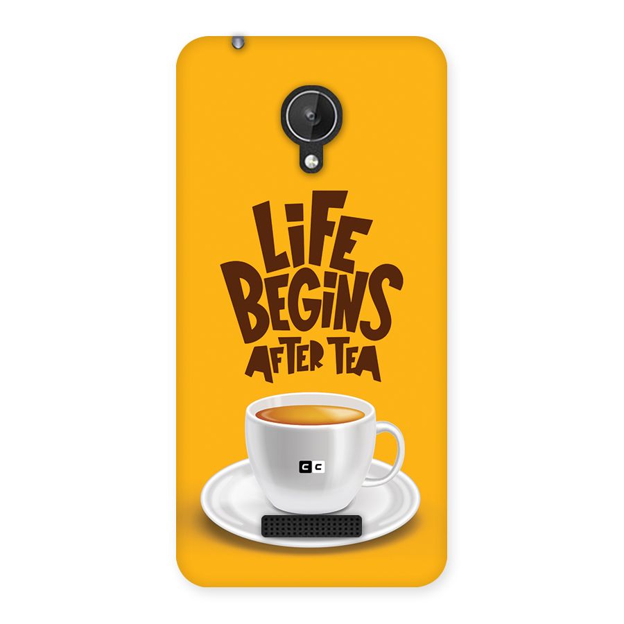 Begins After Tea Back Case for Canvas Spark Q380