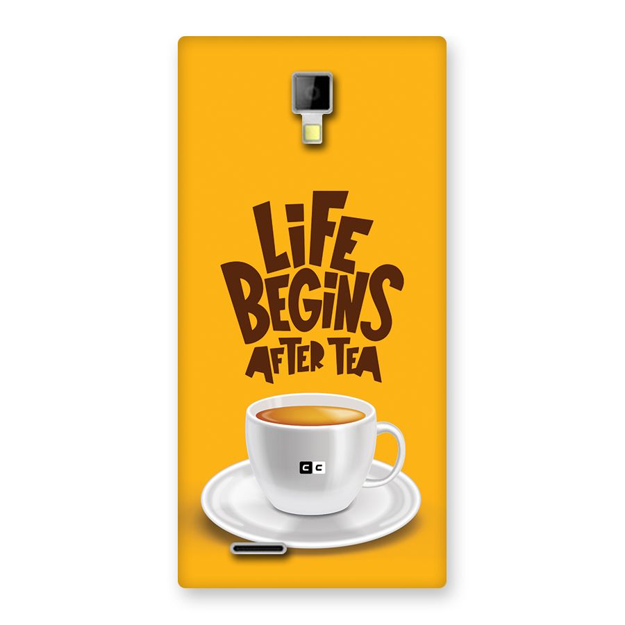 Begins After Tea Back Case for Canvas Xpress A99