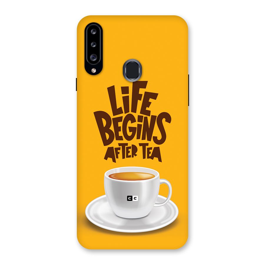 Begins After Tea Back Case for Galaxy A20s