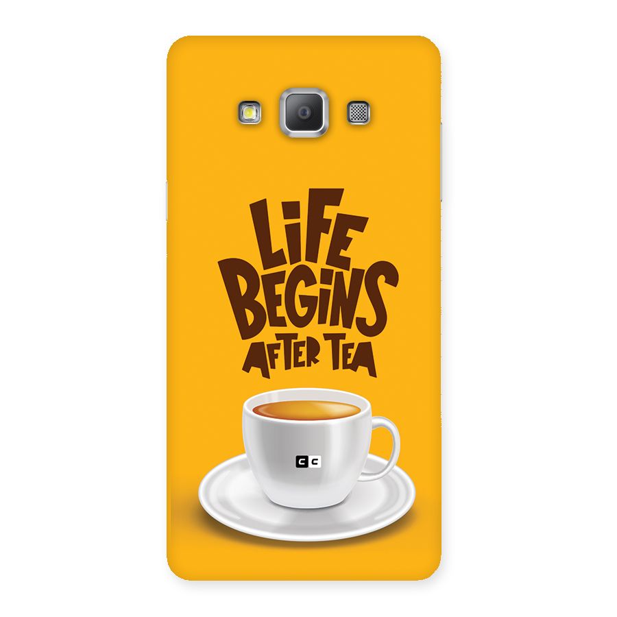 Begins After Tea Back Case for Galaxy A7