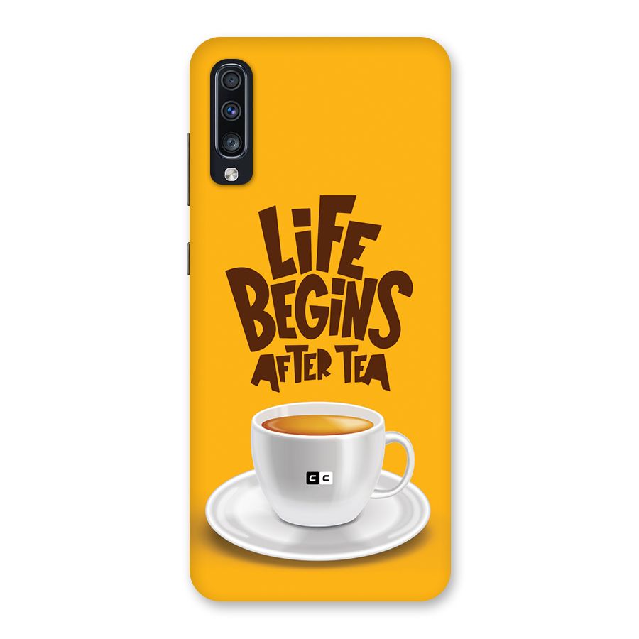 Begins After Tea Back Case for Galaxy A70
