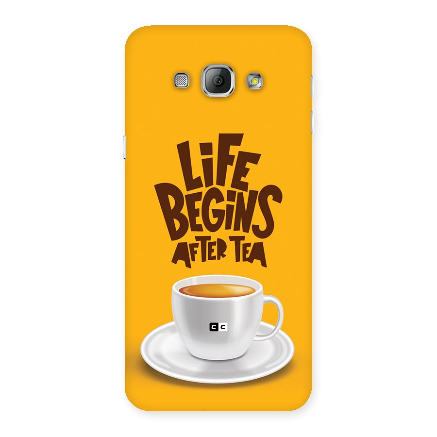 Begins After Tea Back Case for Galaxy A8