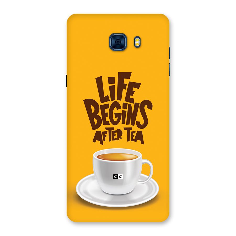 Begins After Tea Back Case for Galaxy C7 Pro