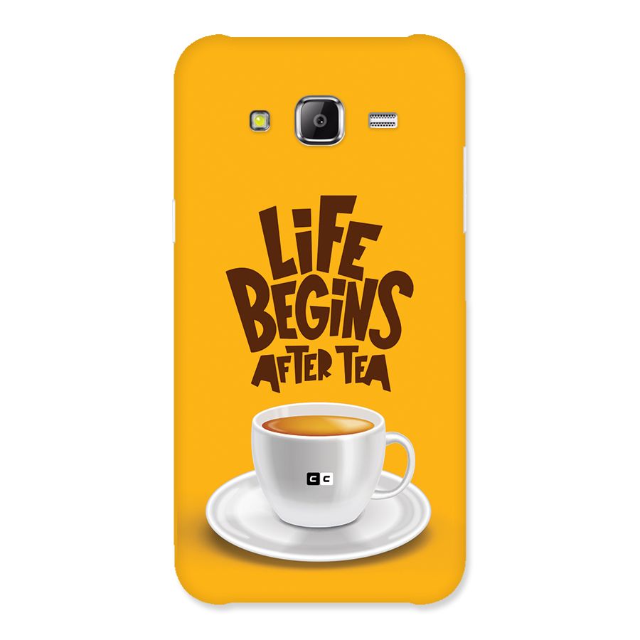 Begins After Tea Back Case for Galaxy J2 Prime
