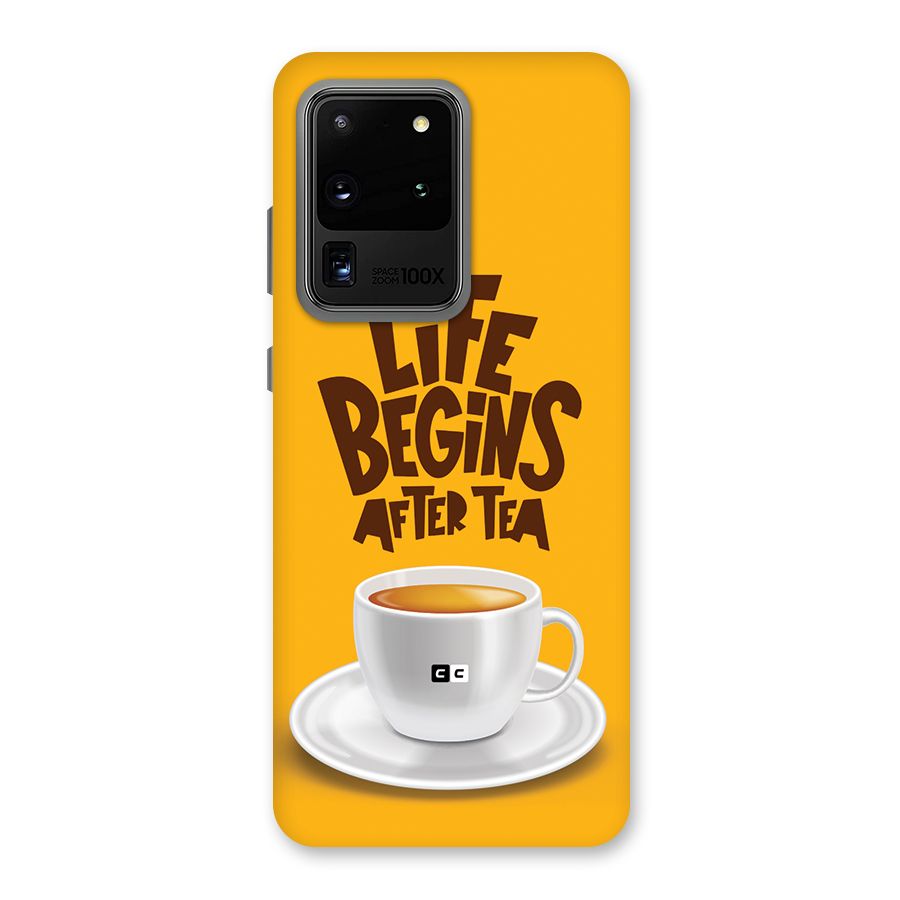Begins After Tea Back Case for Galaxy S20 Ultra