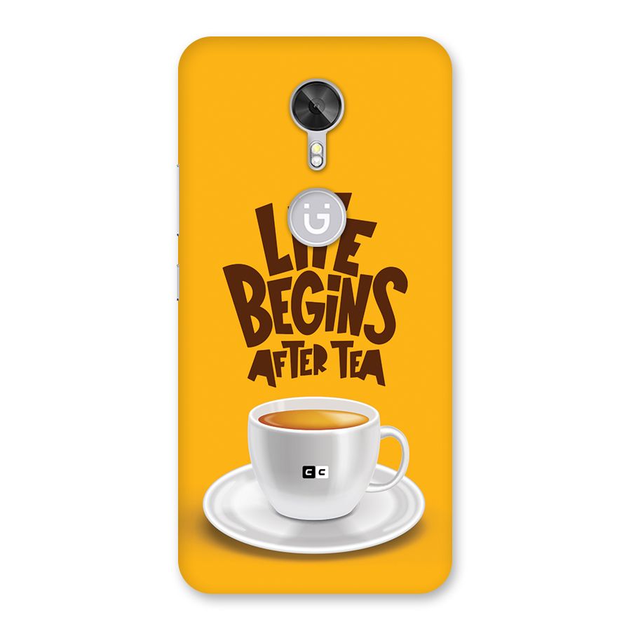 Begins After Tea Back Case for Gionee A1