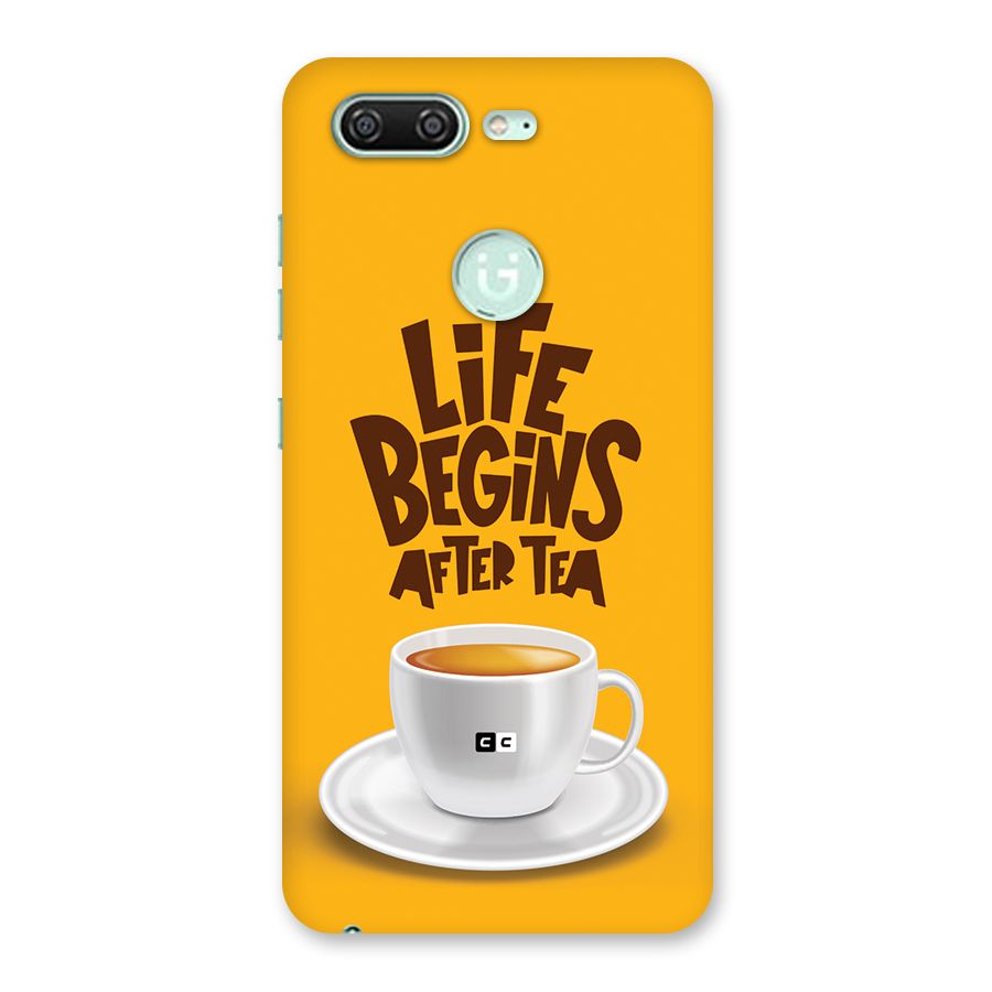 Begins After Tea Back Case for Gionee S10