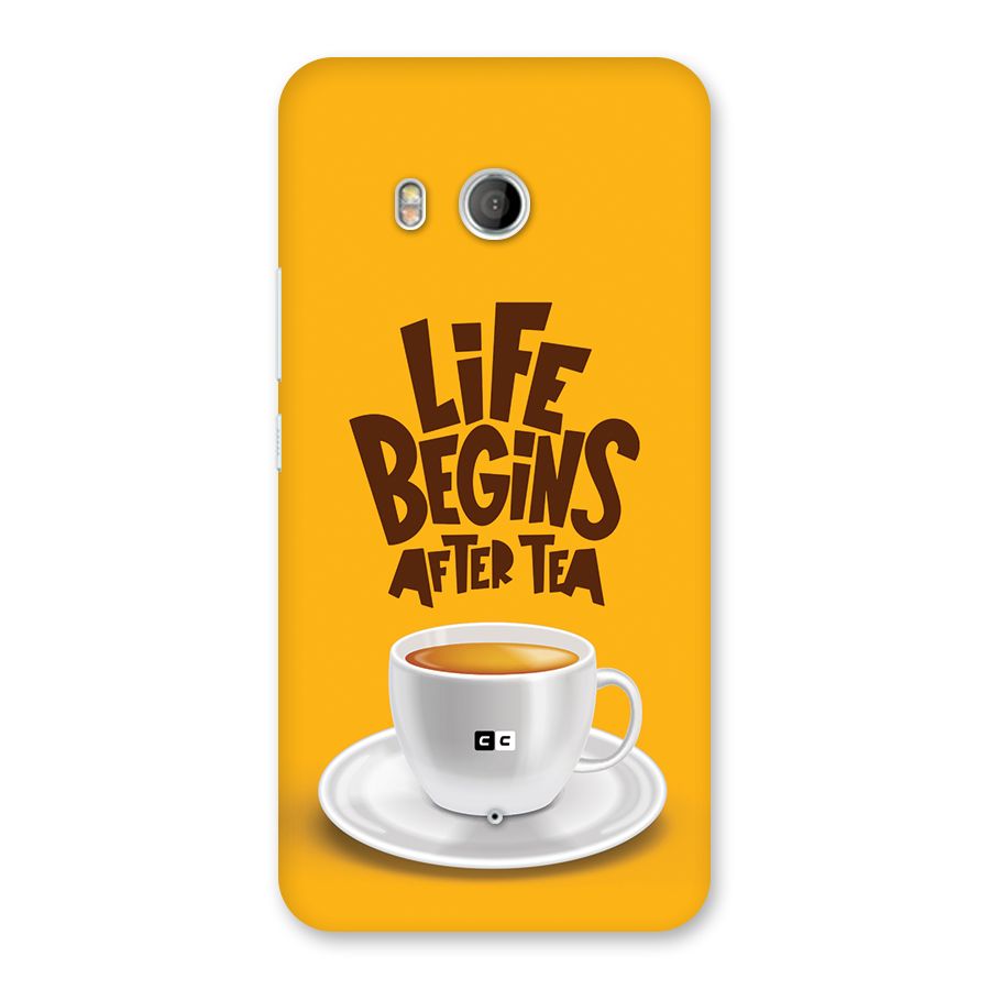 Begins After Tea Back Case for HTC U11
