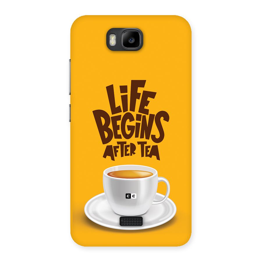 Begins After Tea Back Case for Honor Bee
