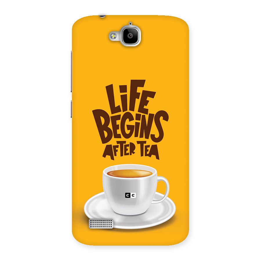 Begins After Tea Back Case for Honor Holly