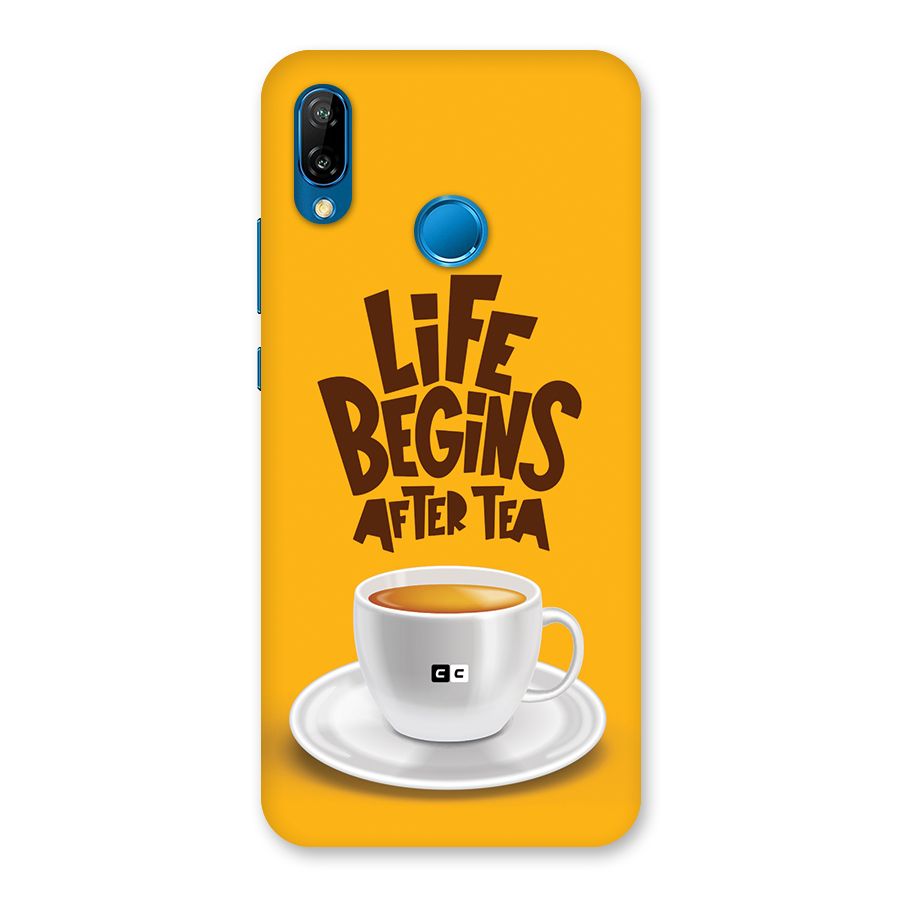 Begins After Tea Back Case for Huawei P20 Lite