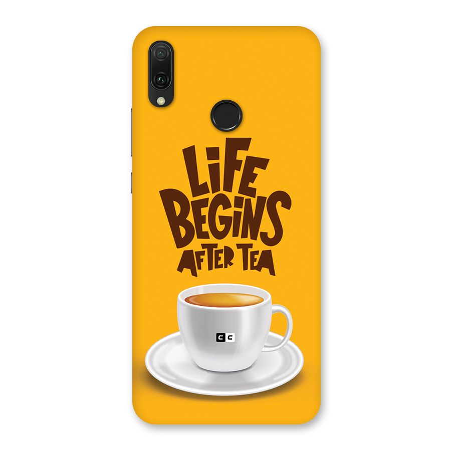 Begins After Tea Back Case for Huawei Y9 (2019)