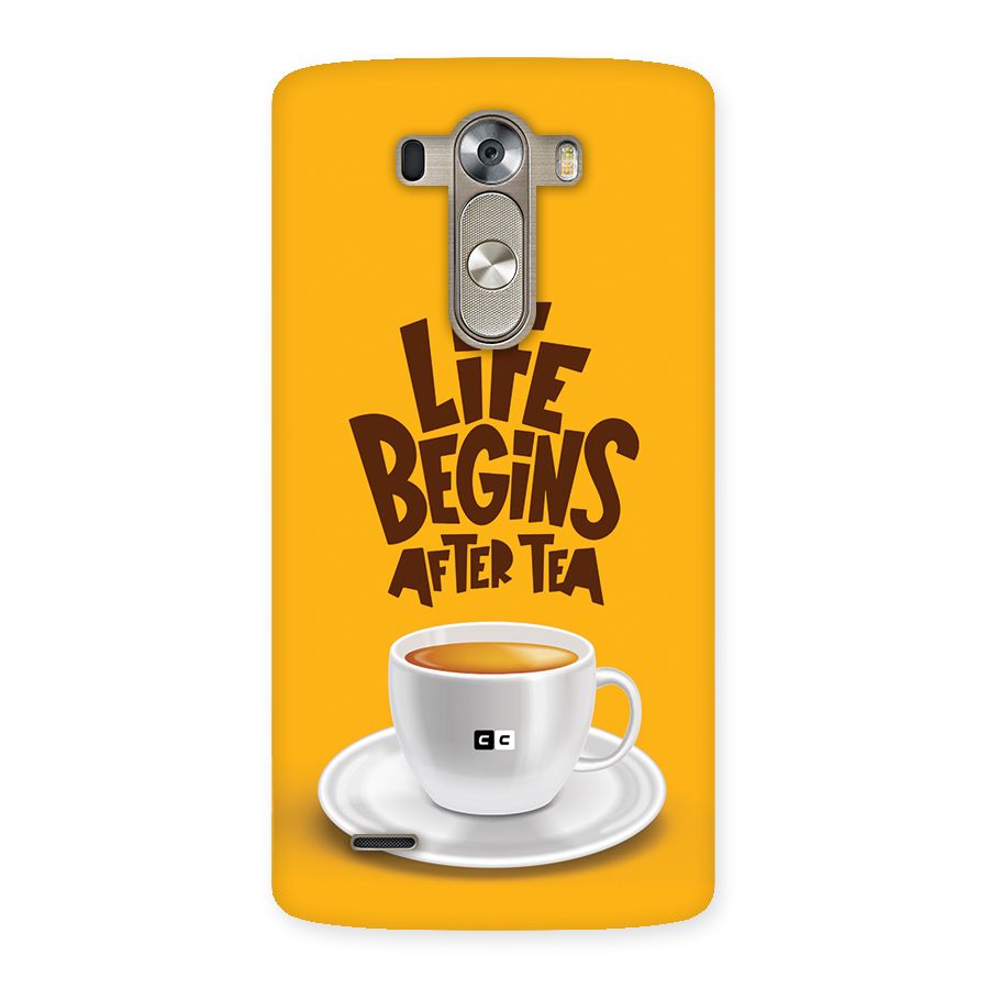 Begins After Tea Back Case for LG G3