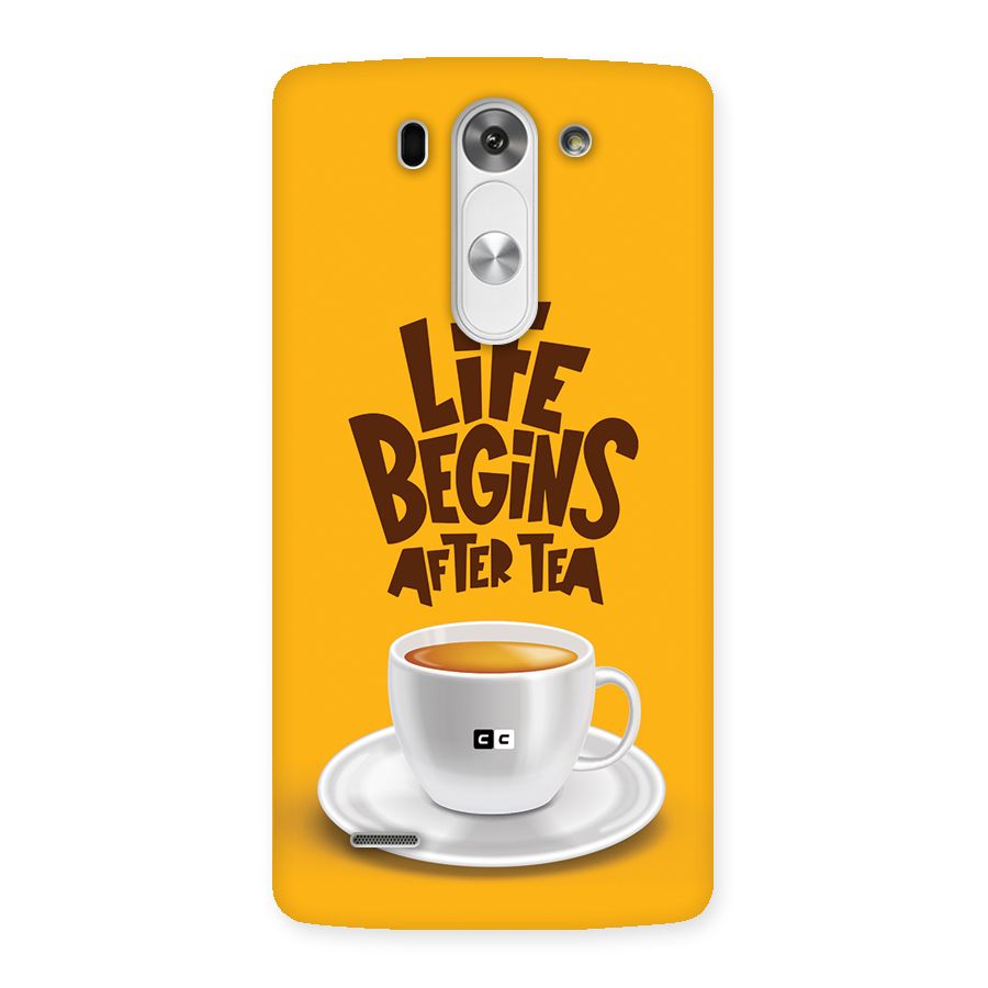 Begins After Tea Back Case for LG G3 Beat