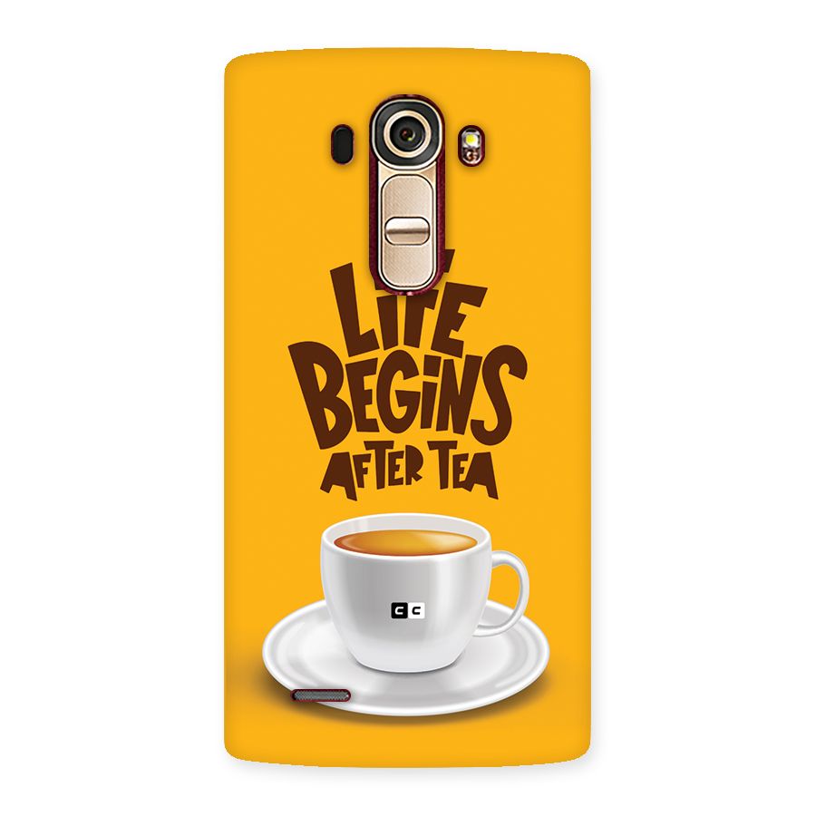 Begins After Tea Back Case for LG G4