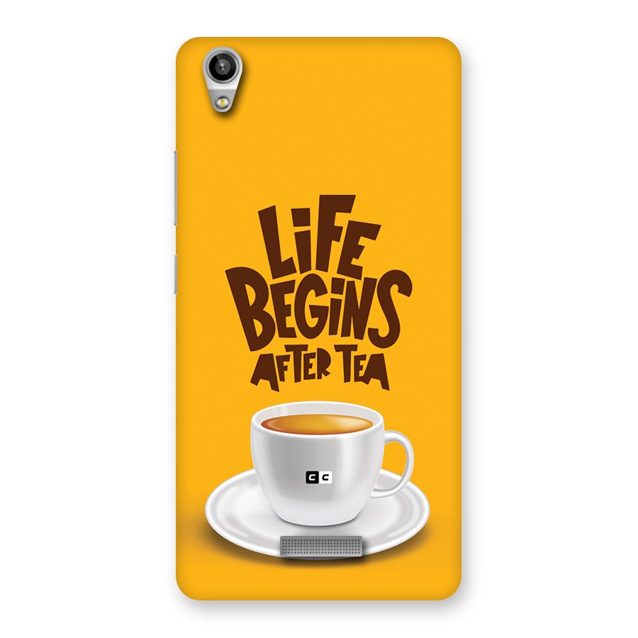 Begins After Tea Back Case for Lava Pixel V1
