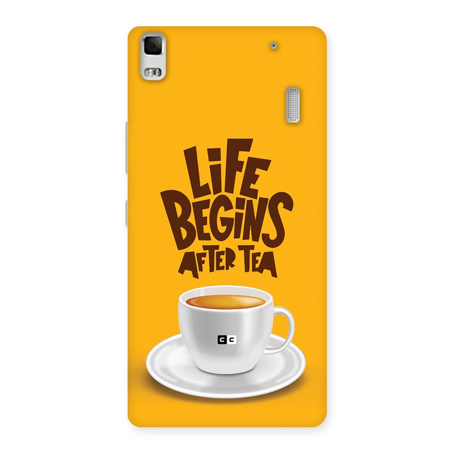 Begins After Tea Back Case for Lenovo A7000