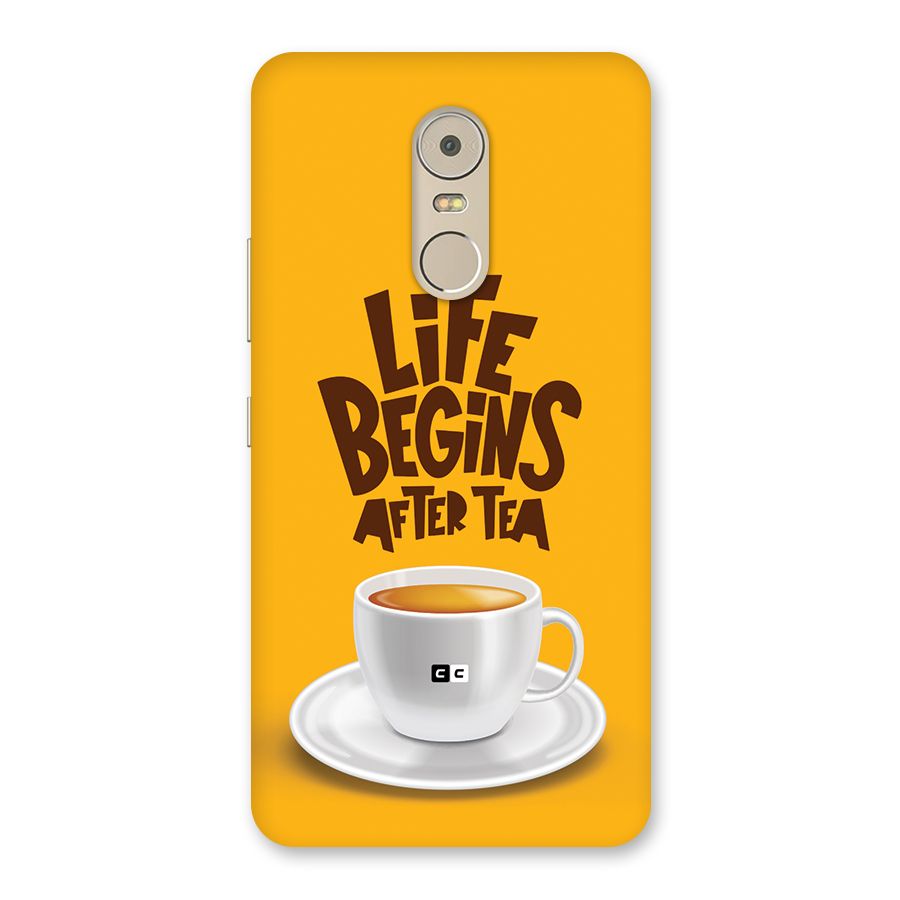 Begins After Tea Back Case for Lenovo K6 Note