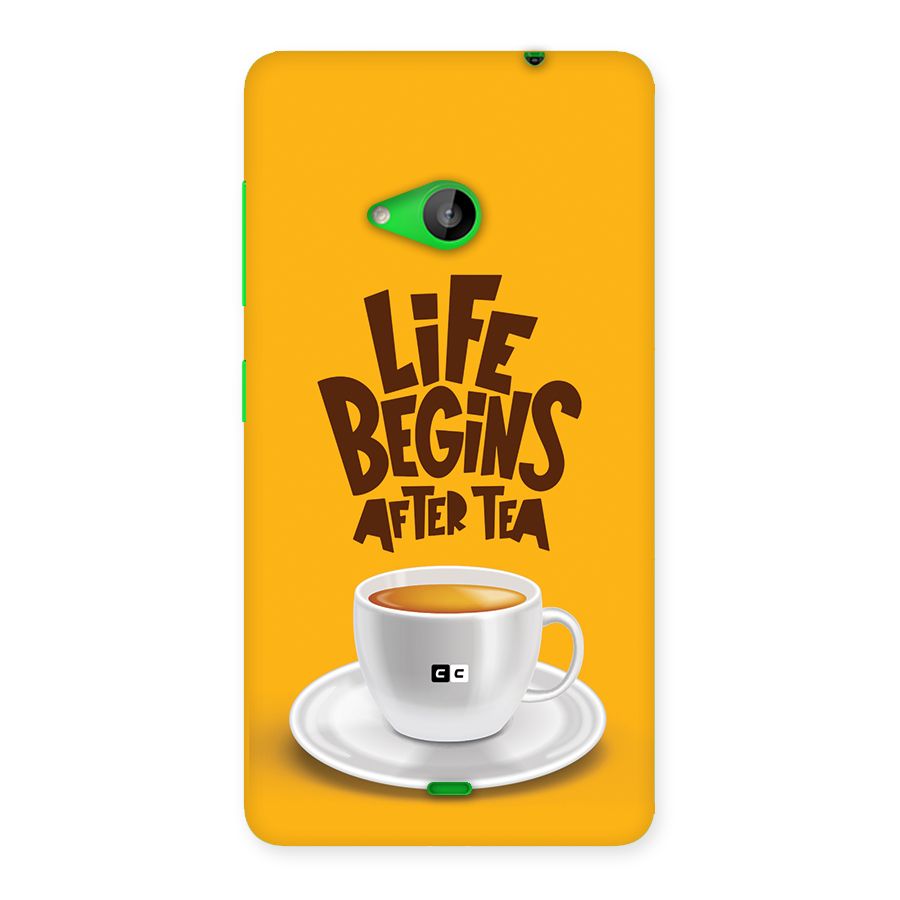 Begins After Tea Back Case for Lumia 535