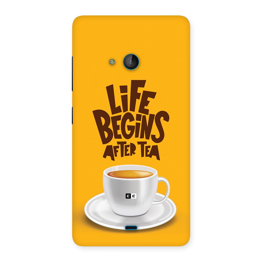 Begins After Tea Back Case for Lumia 540