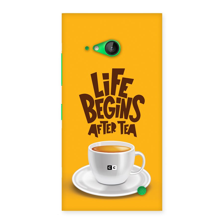 Begins After Tea Back Case for Lumia 730