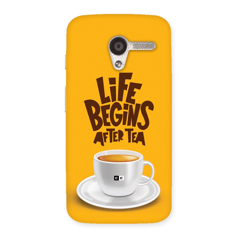 Begins After Tea Back Case for Moto X