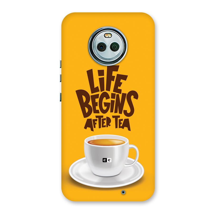 Begins After Tea Back Case for Moto X4
