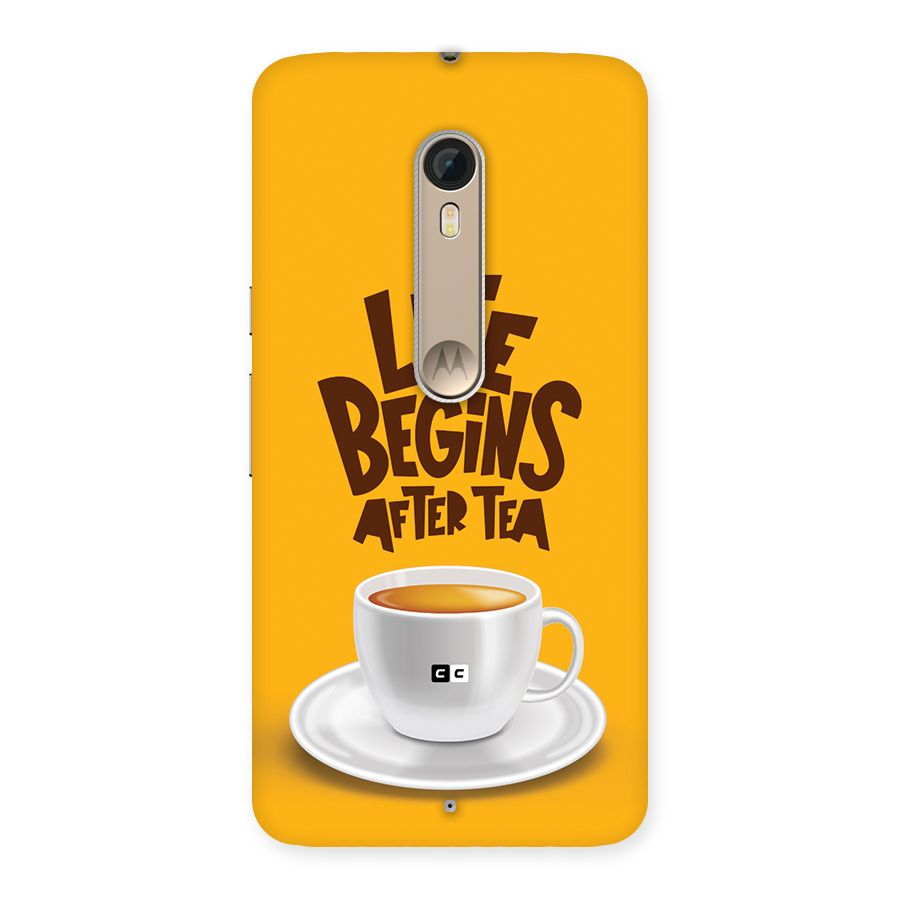 Begins After Tea Back Case for Moto X Style